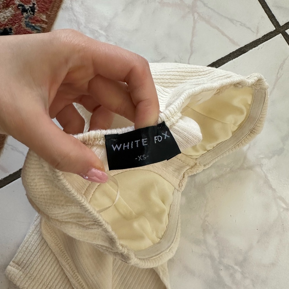 White fox bustier top - Picture 2 of 4